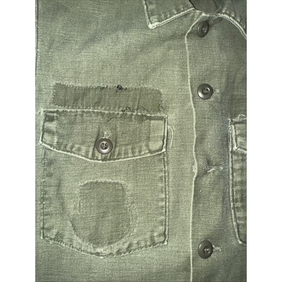 Vintage 1972 U.S. Army Utility Shirt OG-107 Cotton Sateen 15½x35 R.M. Ferguson - Picture 2 of 5